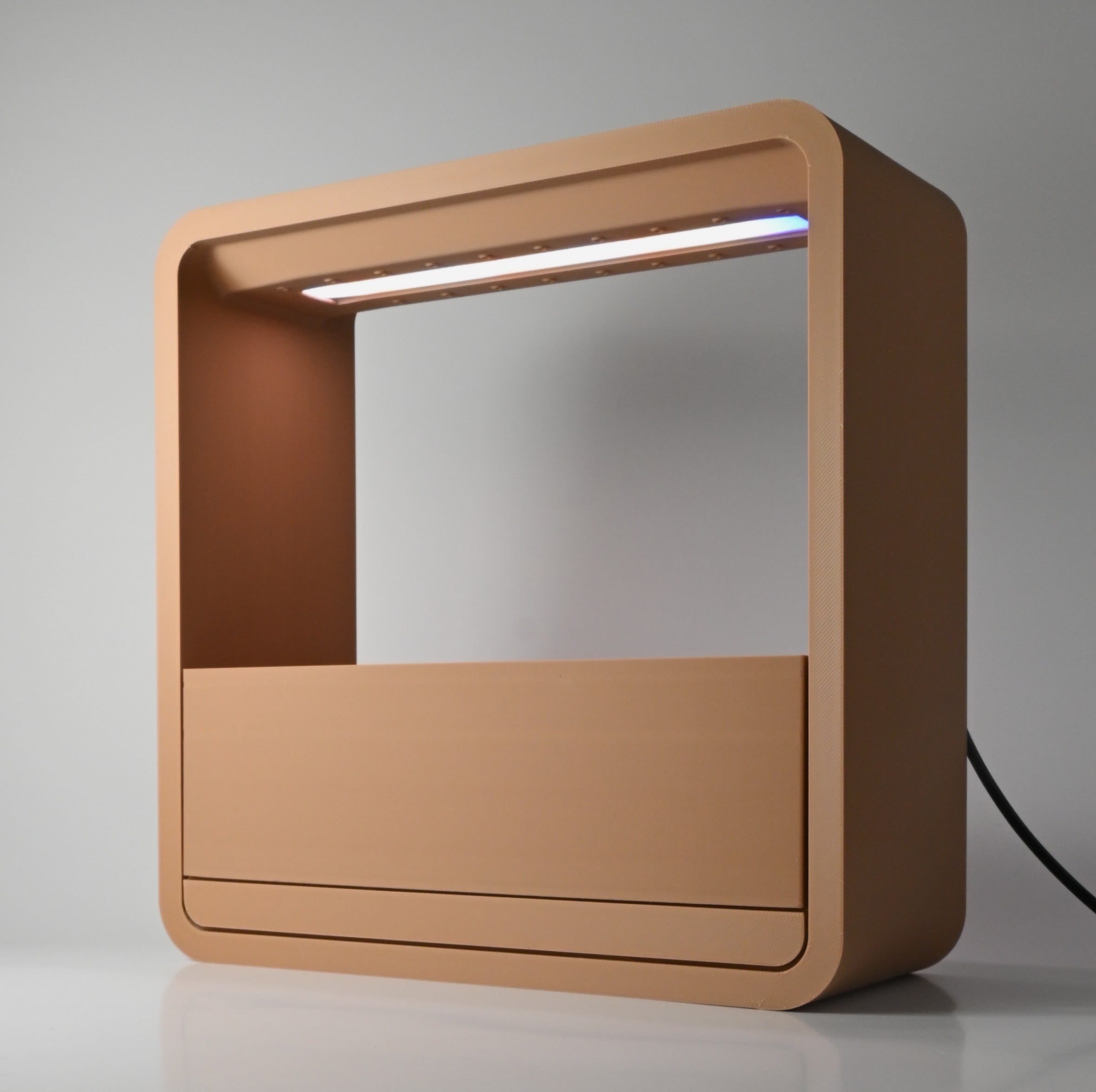 Pot Planter Vase Natural Oak Grow Light